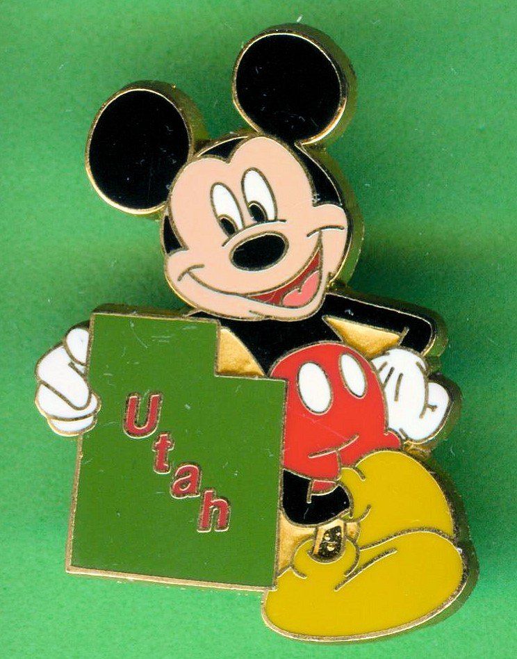 Disney Placchette & Badge: DISNEY  Mickey Maus  UTAH – Usato da Winterthur venduto da Sammleroase