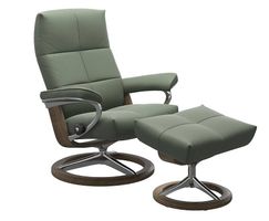 Stressless® David (M) Signature Sessel + Hocker Leder Batick