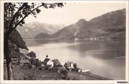 Quinten SG // Dorf 1944 Gesamtansicht Walensee