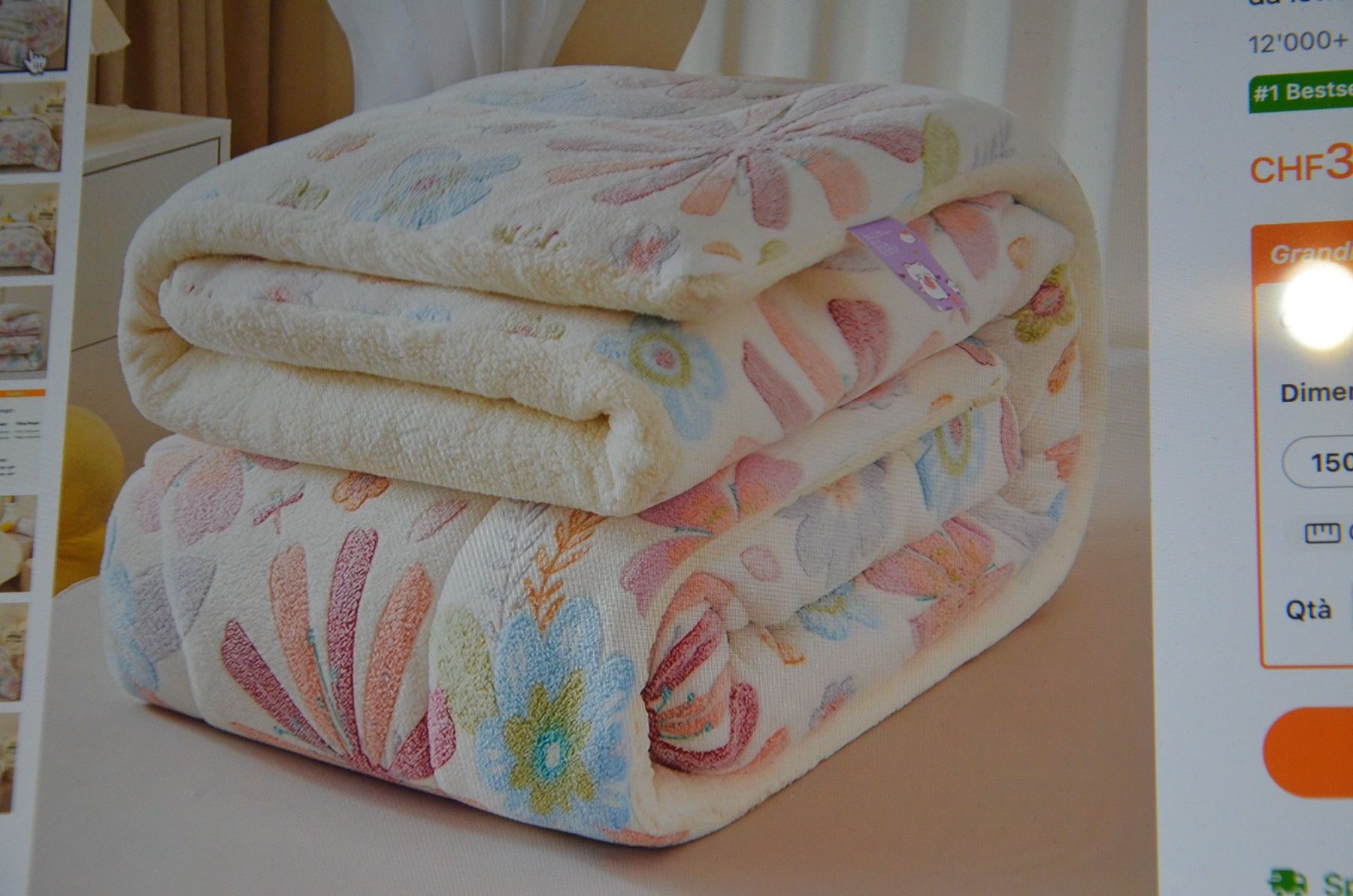 Coperte: COUVERTE NEU - CM 205X155 – Nuovo (secondo la descrizione) da Chiasso venduto da Dolly015 1