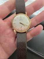 Montre homme Juvenia mécanique plaqué or 34 mm vintage