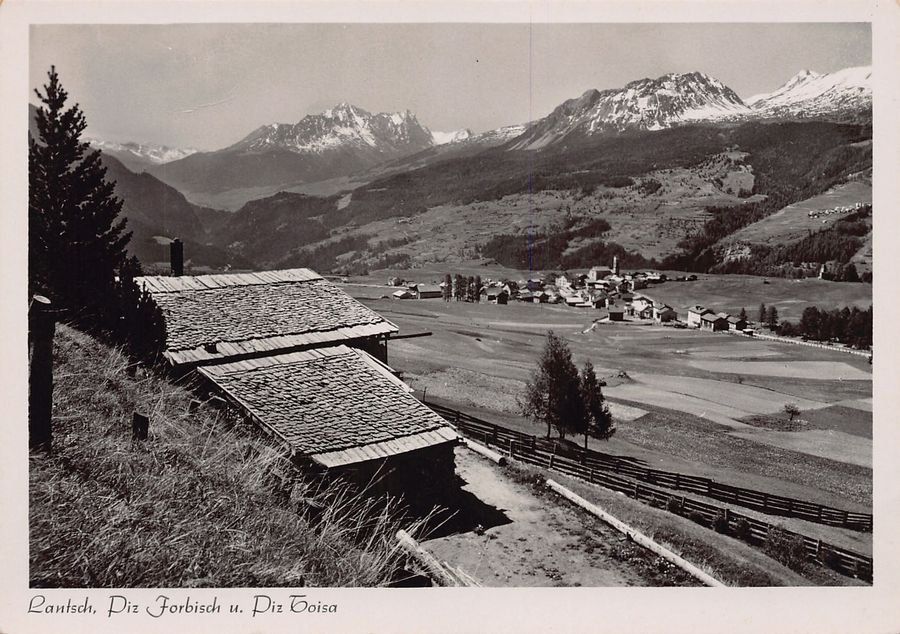 Cartoline postali: Lantsch, um 1940 – Usato da Frauenfeld venduto da POML