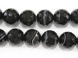 Achat Madagaskar 4mm 1 Strang schwarz