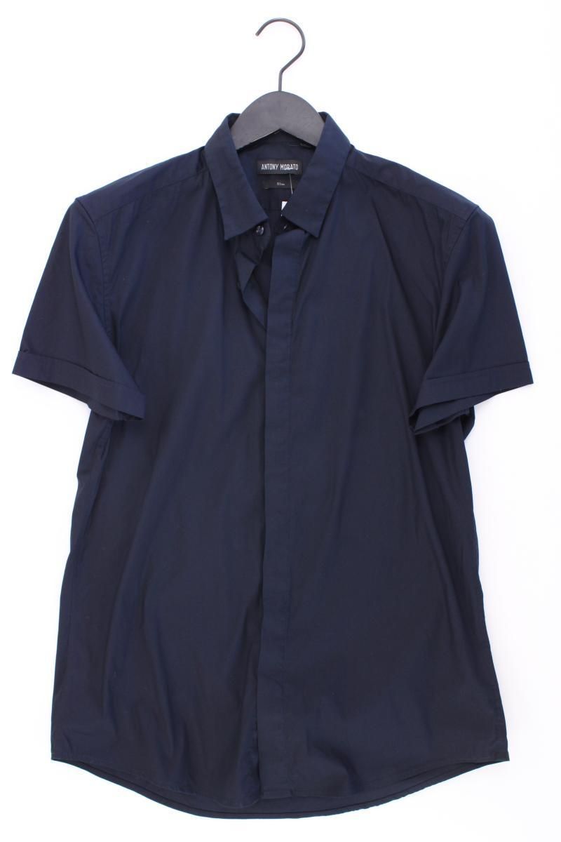 Hemden: ANTONY MORATO Kurzarmhemd Gr. 48 blau – Gebraucht aus Neustadt an der Waldnaab von SecondLifeFashion
