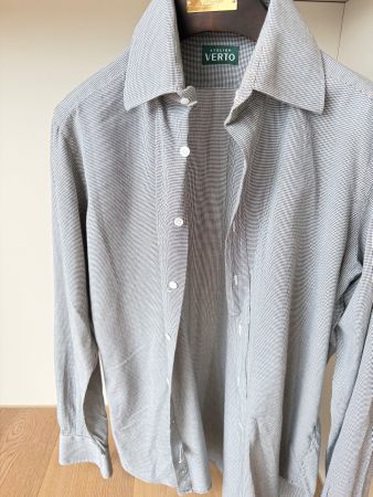 Atelier Verto Hemd, Schwarz-Weiss Muster, Grösse M, Top!