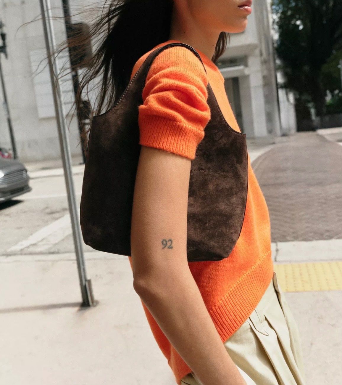 Zara Borse da donna: Zara Leder Mini Shopper Dunkelbraun – Usato da Bern venduto da monalicious_ 1