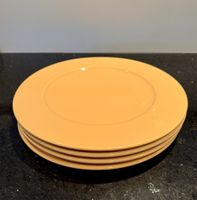 4er Set Ess- oder Dekoteller in Gelb - 31cm Durchmesser