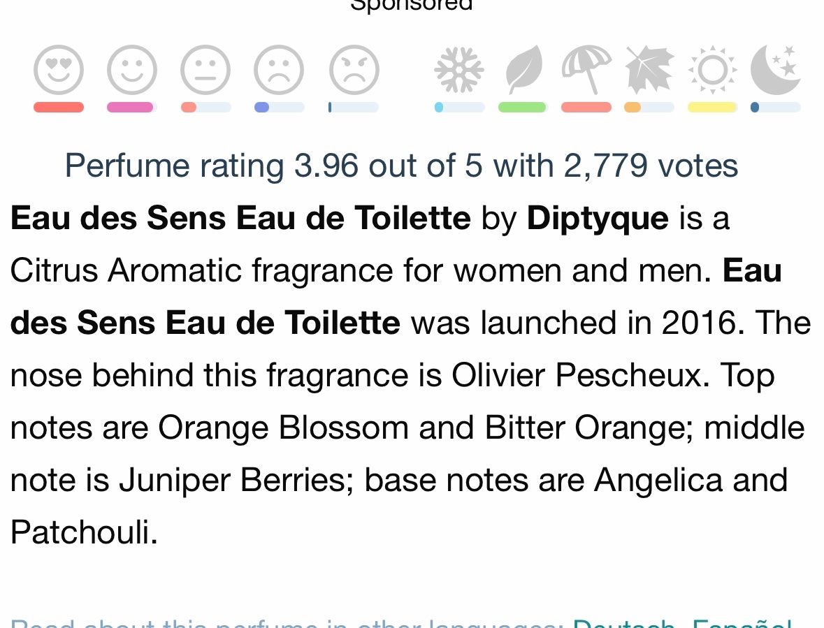Diptyque Parfum & Eau de Toilette: Diptyque Eau des Sens EDT Duftprobe 2ML – Gebraucht aus Zürich von deruja 3