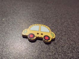 Knopf Auto, gelb