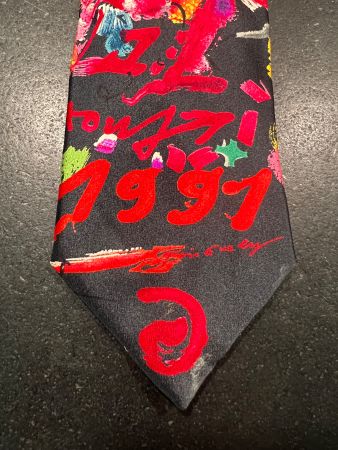 Vintage Jean Tinguely Zurich Silk Tie