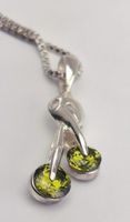 NEU Kette Silber 925 Olivin Peridot Kirschen zu Nile