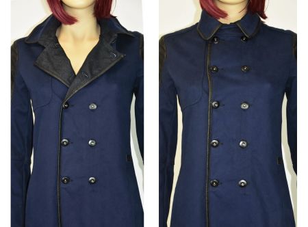 G-Star RAW Damen Winter-Mantel Trenchcoat Denim/blau /Gr. S