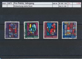 1971 Pro Patria, Jahrgang, gestempelt