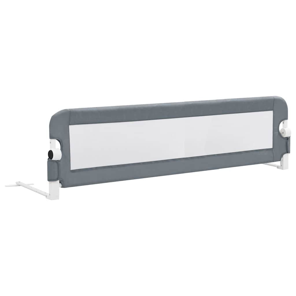 Box & Barriere di sicurezza: vidaXL Kleinkind-Bettschutzgitter Grau 150x42 cm Polyester – Nuovo e nell'imballaggio originale da Baar venduto da vidaxl 1