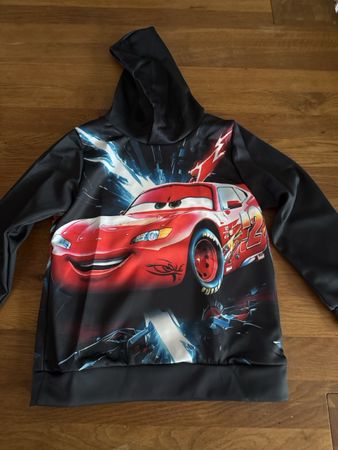 Kapuzenpullover Cars Lightning McQueen schwarz Grösse 128