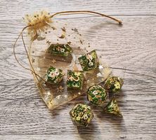 Lot de dés JDR artisanaux neufs