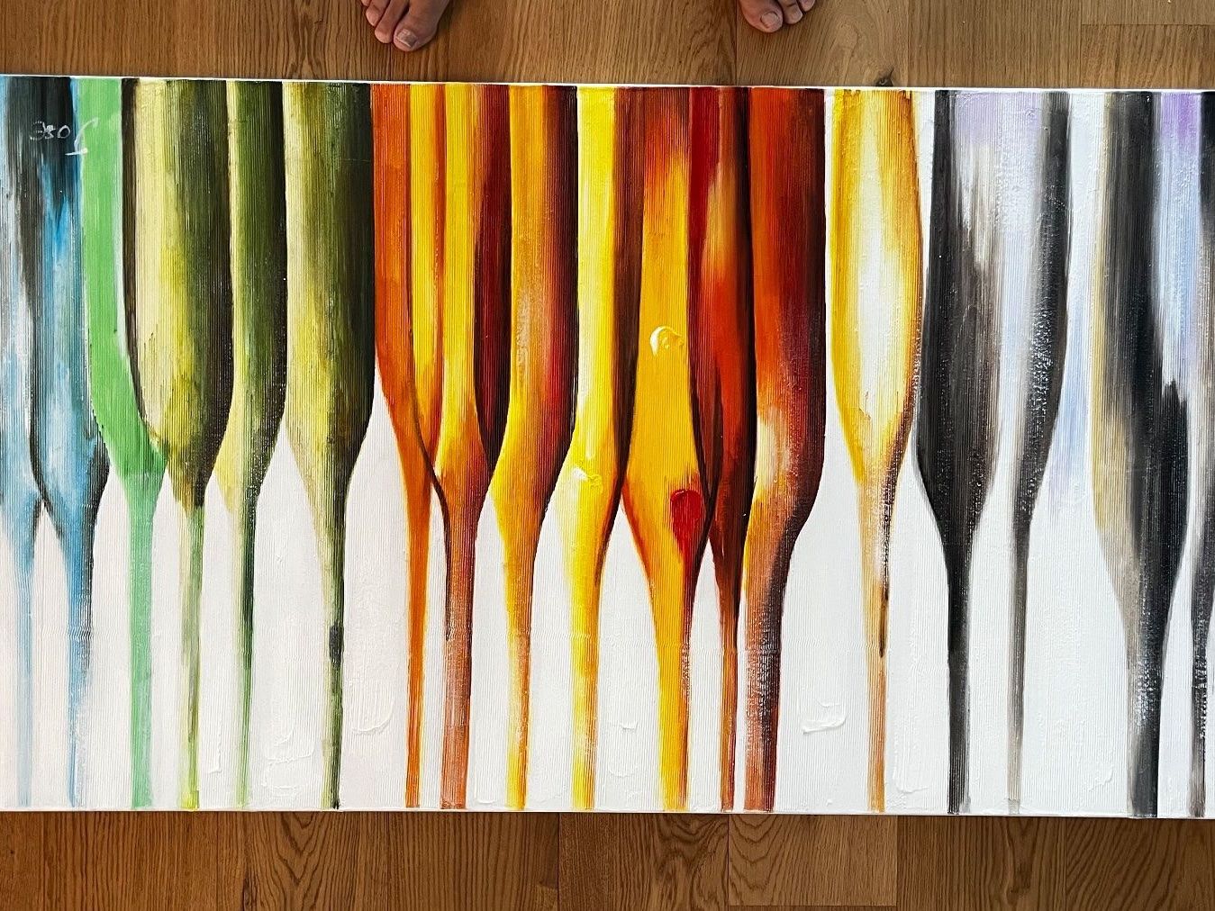 Dipinti: Bild "Prost" (ca. 75x135 cm) – Usato da Würenlos venduto da mgmustang67 1
