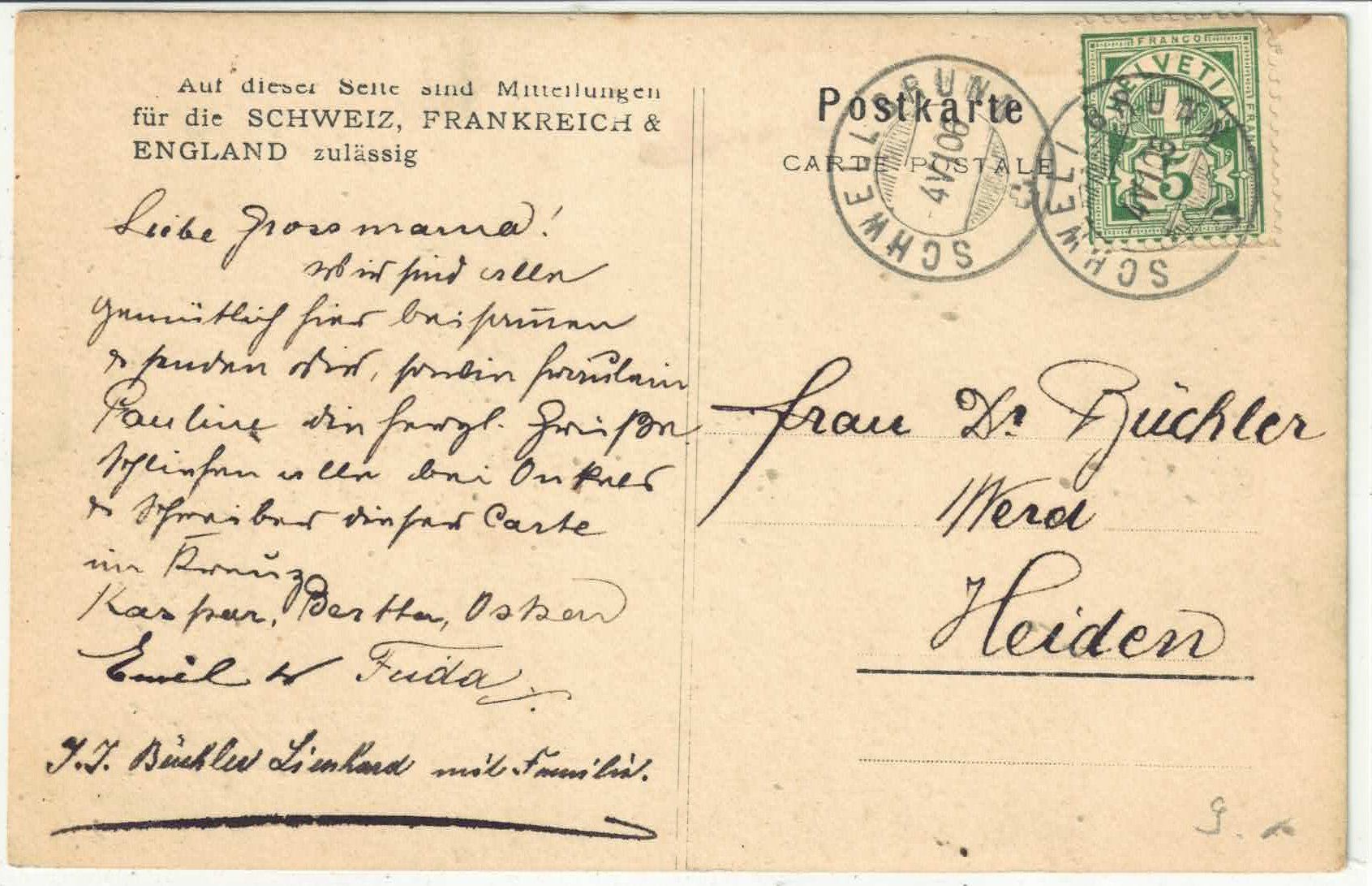 Cartoline postali: Schwellbrunn - Generalansicht – Usato da Ettingen venduto da Kartenplanet 1