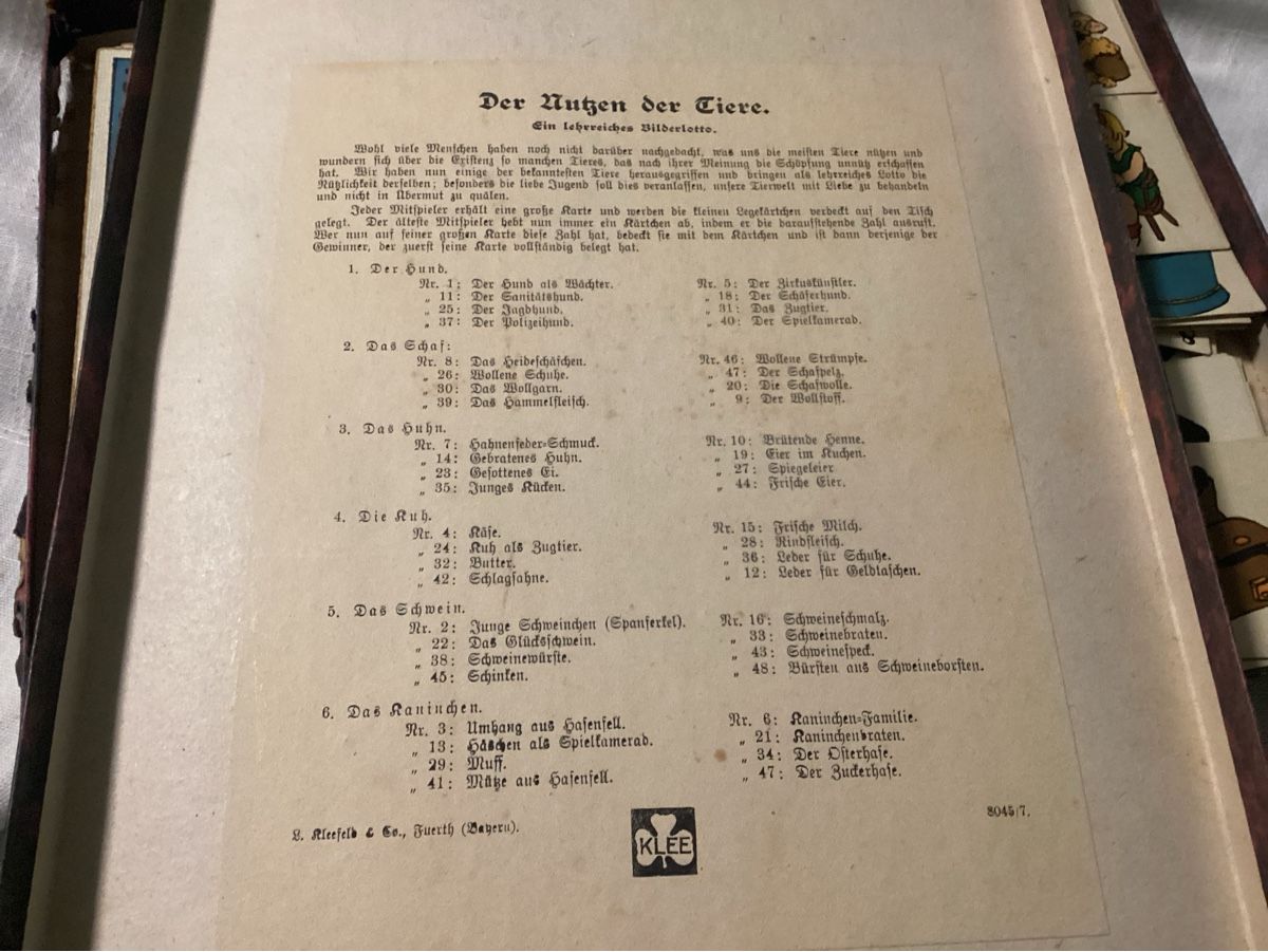 Giochi: ANTIKES LEGESPIEL UM 1920/30 – Usato da Münchenstein venduto da NoSu98 1