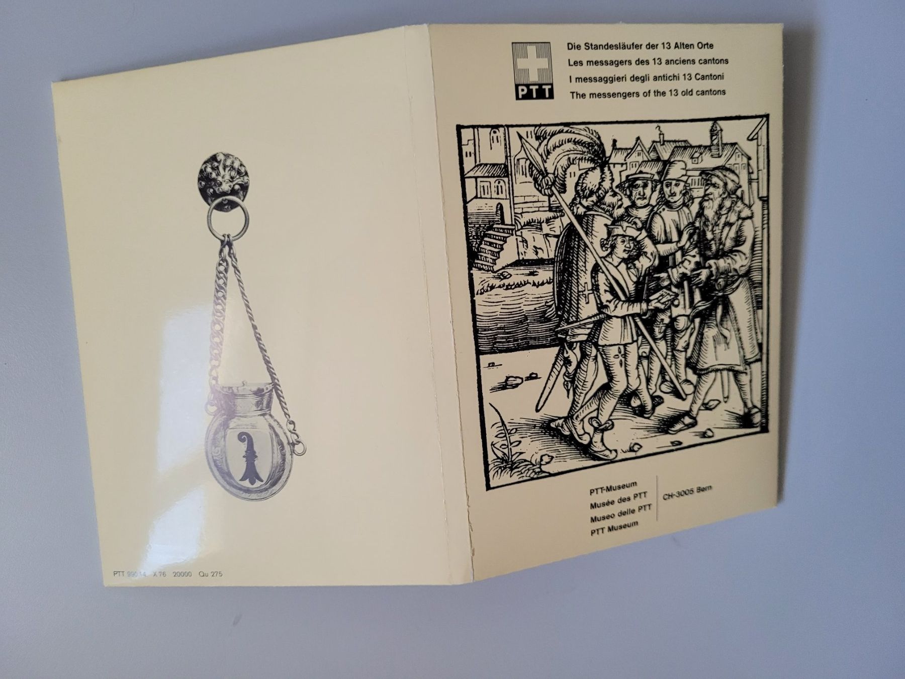 Cartoline postali: 13 Postkarten "Die Standesläufer der 13 Alten Orte" – Nuovo e nell'imballaggio originale da Bertschikon Gossau venduto da KEO2 9