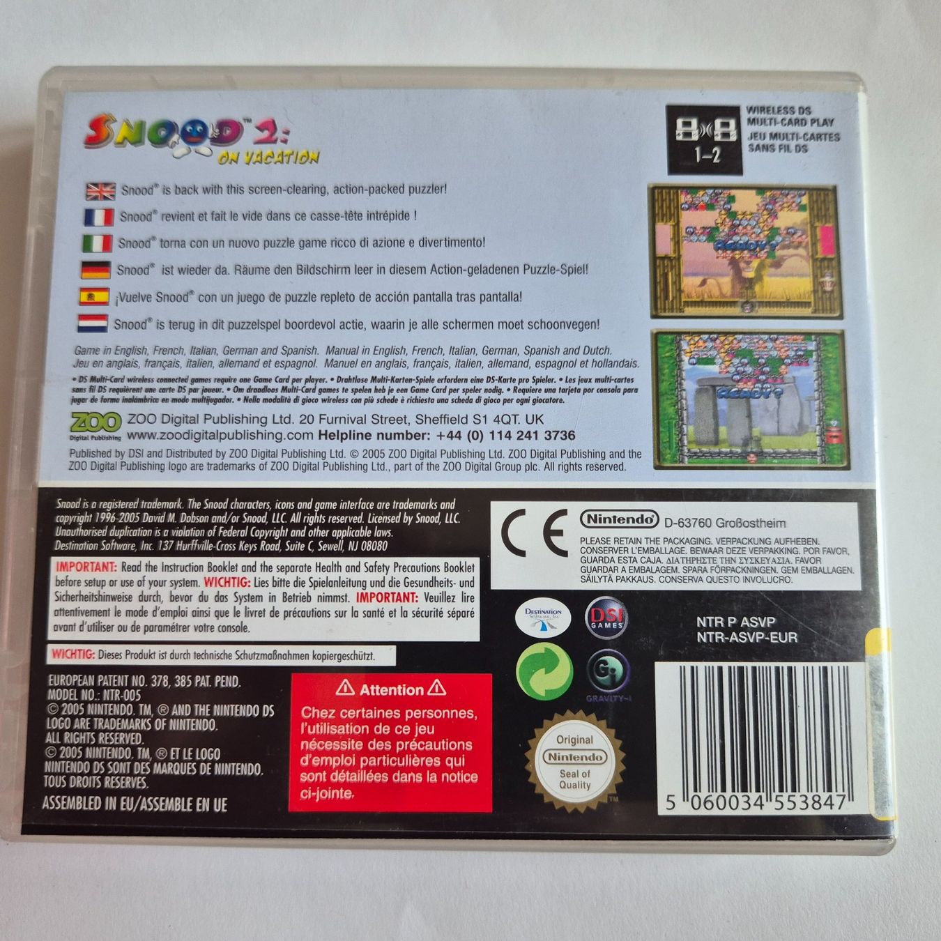 Nintendo Spiele: Snood 2 - On Vacation - DS – Gebraucht aus Zürich von Mephisto87 1