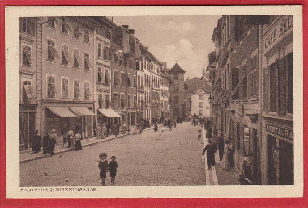 Cartes postales: SOLOTHURN GURZELNGASSE 1923 – D'occasion à Grüningen par Kartenlaube