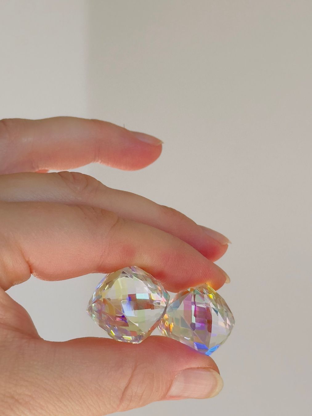 Edelsteine: GEMSTONE (PAIR 2) 104,5 ct  Rainbow Cube Cut Loose – Neu und originalverpackt aus Genève von AWWA 8