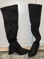 Schwarze Overknee Stiefel, Grösse 40, neuwertig