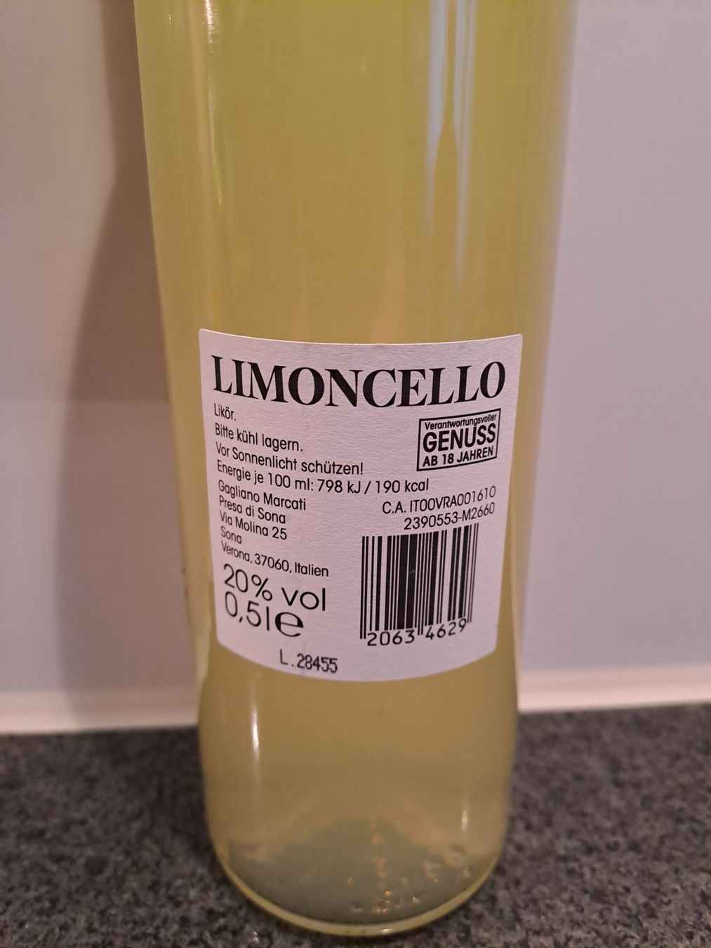 Bevande alcoliche: 1 Flasche Limoncello Zitronenlikör – Nuovo e nell'imballaggio originale da Elsau venduto da Kellerraeumung 3