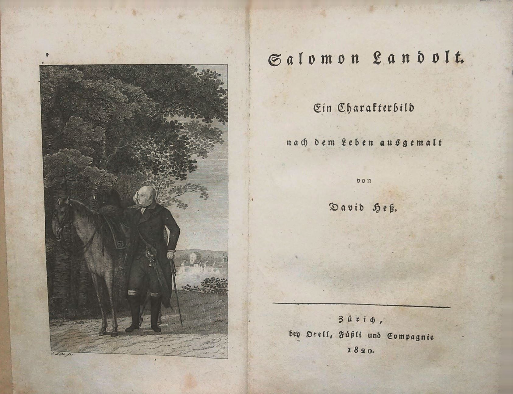 Bücher: Salomon Landolt ein Charakterbild 1820 – Gebraucht aus Rafz von booksell