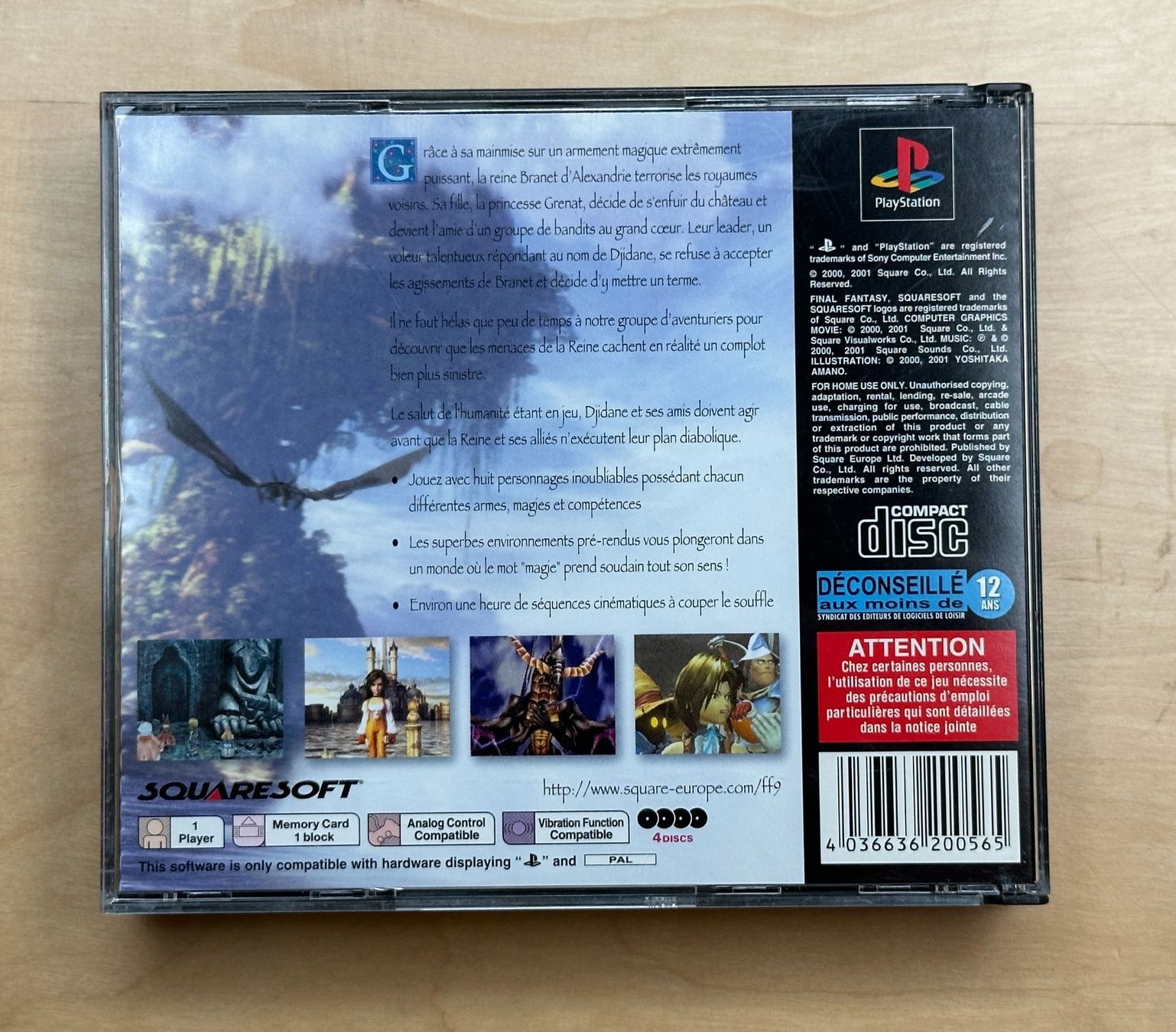 Sony Spiele: Final Fantasy IX - PlayStation 1 - PAL -  FR – Gebraucht aus Genève von  1