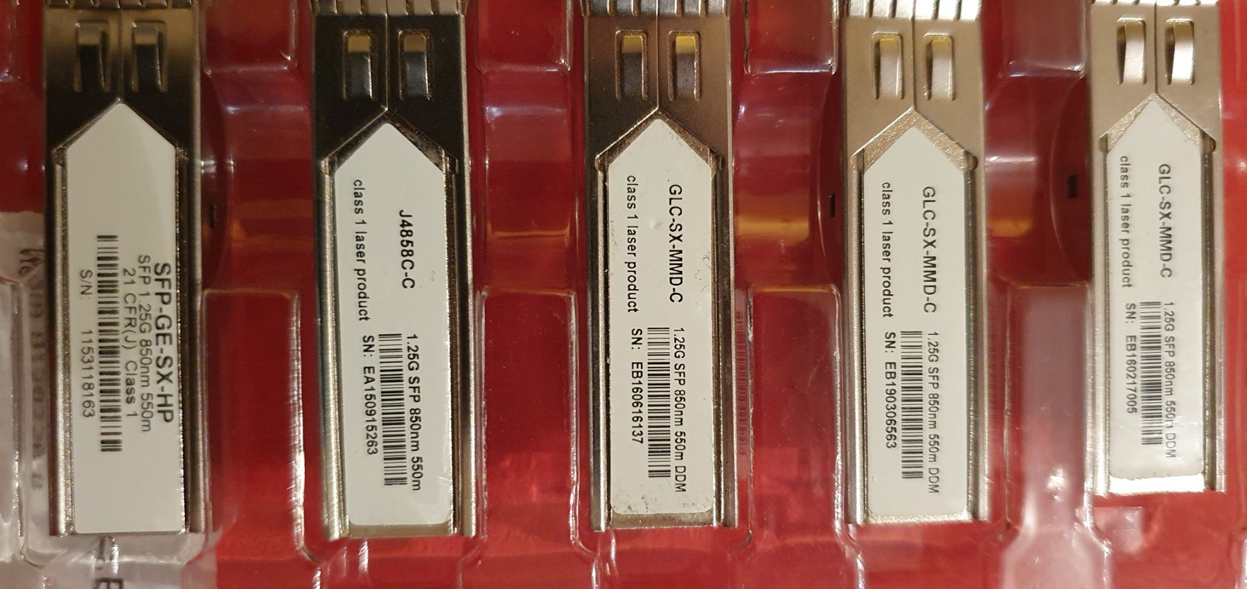 Unità & Adattatore: 10 x SPF Module, Restposten, Multimode, 850nm, 1.25GB, used – Usato da Reinach BL venduto da jcc.Basel 1