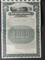 New York Central Railroad, 1913, 1000 Dollar Bond