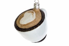 Weihnachtskugel - Glasornament "Cappuccino"