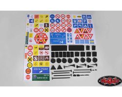 5 Set's RC4WD Strassenschilder 1:10 Traxxas, Axial.. NEU/OVP