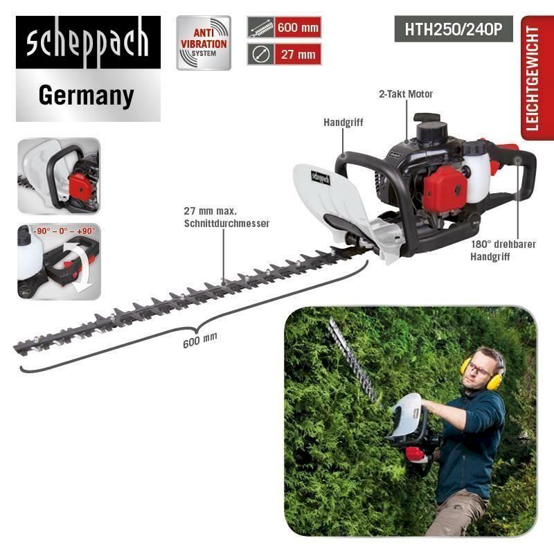 Scheppach Alle Werkzeuge: Scheppach Benzin Heckenschere HTH250240P – Neu und originalverpackt aus Bottighofen von zaap 2
