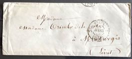 1853 Frankreich Vorphila Paris - Loiret mit Siegel Inhalt