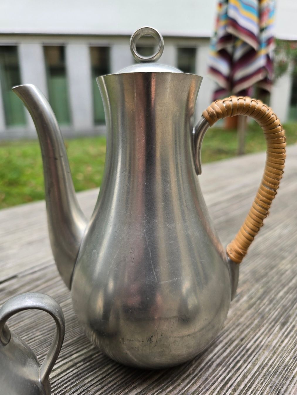 Geschirrsets: Zinn Kaffeeservice Vintage, 3-teilig – Gebraucht aus Romanshorn von Rachacha 3