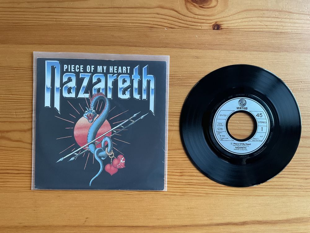 Single 7’’ - Nazareth / Piece Of My Heart (D'occasion) à Ocourt pour ...