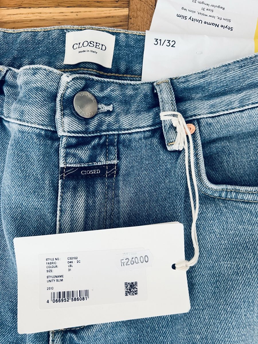 Closed Jeans: Closed Jeans UNITY Slim Fit aus Denim – Neu (gemäss Beschreibung) aus Zürich von Walllstreet 3