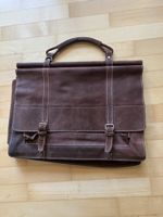 Grosse Vintage Messengertasche Rauleder