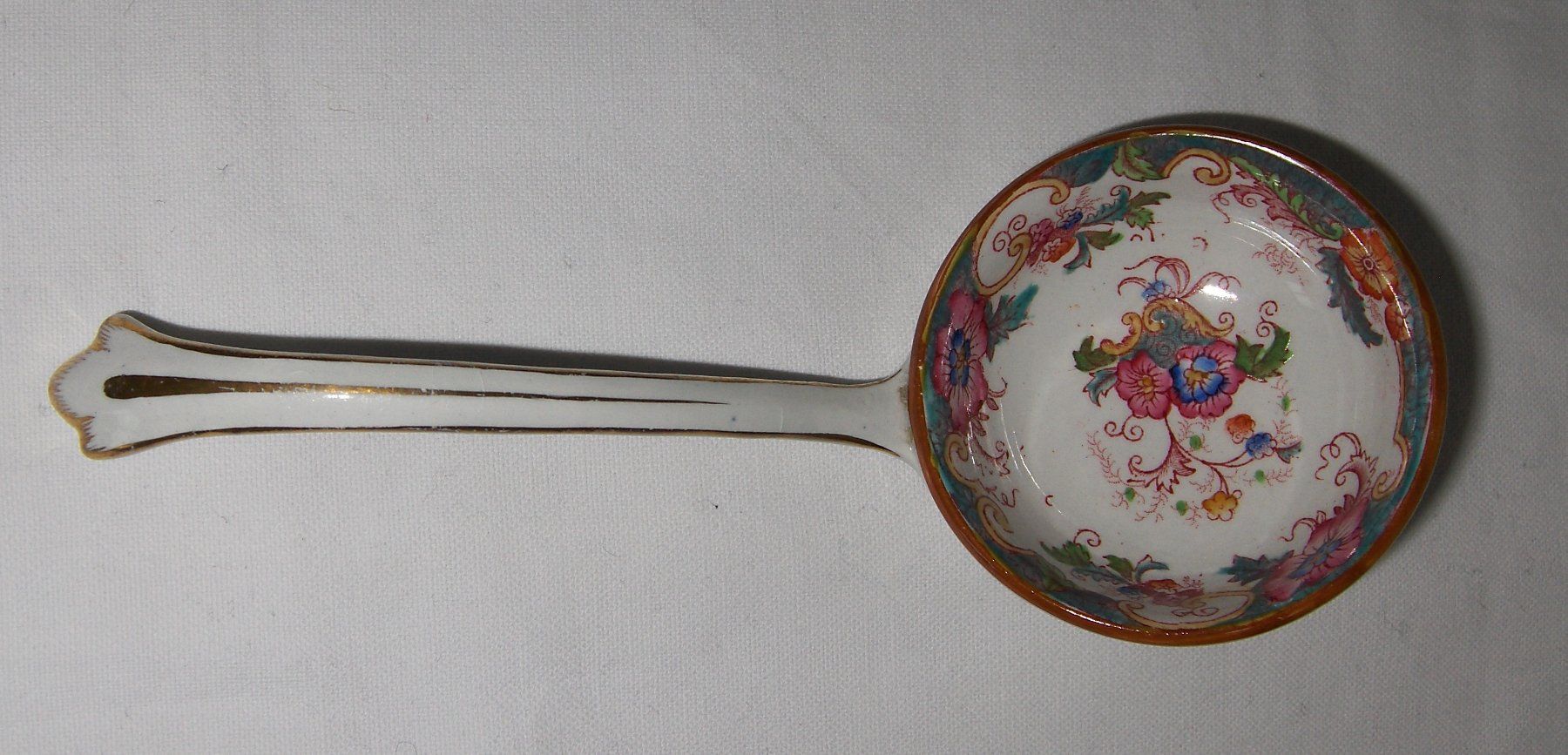 Cucchiai: Dekorative Schöpfkelle/Schöpflöffel mit Blumenmuster – Usato da Dübendorf venduto da alracfo 3