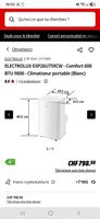 Climatiseur ELECTROLUX EXP26U759CW - Comfort 600 BTU 9000 -
