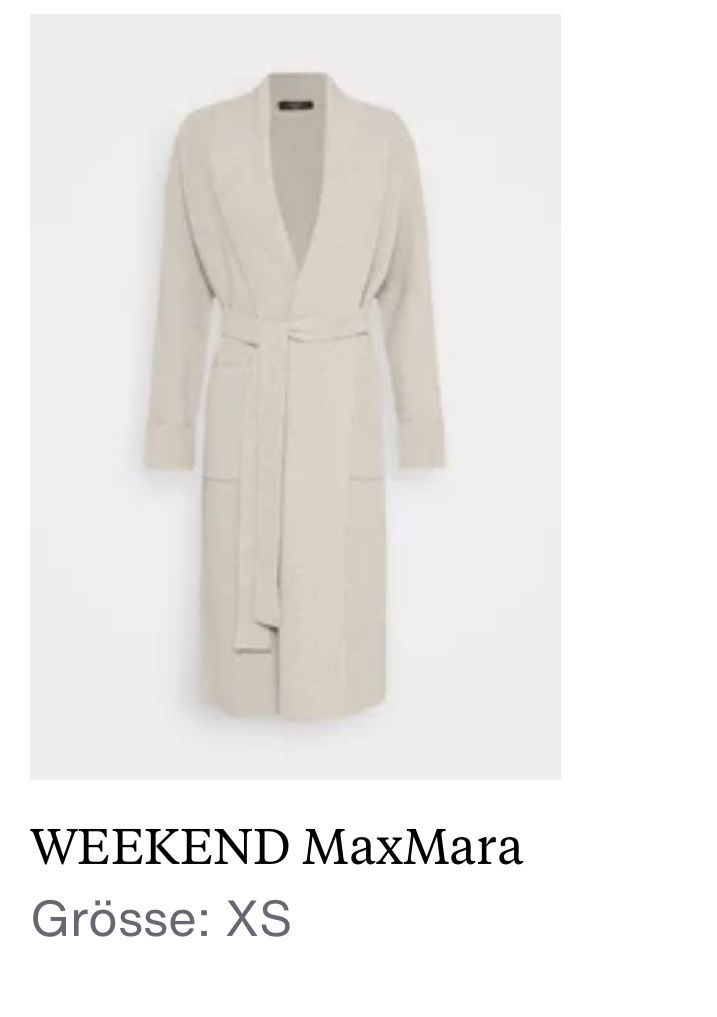 Max Mara Cappotti: Weekend Maxmara Long Cardigan – Usato da Unterlunkhofen venduto da Luck_88