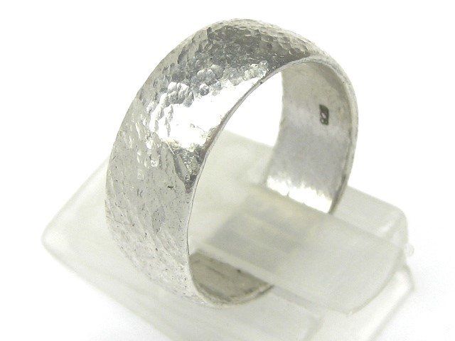 breiter Ring Silber 925 + MP Hammerschlag Gr.55 (Gebraucht) in ...
