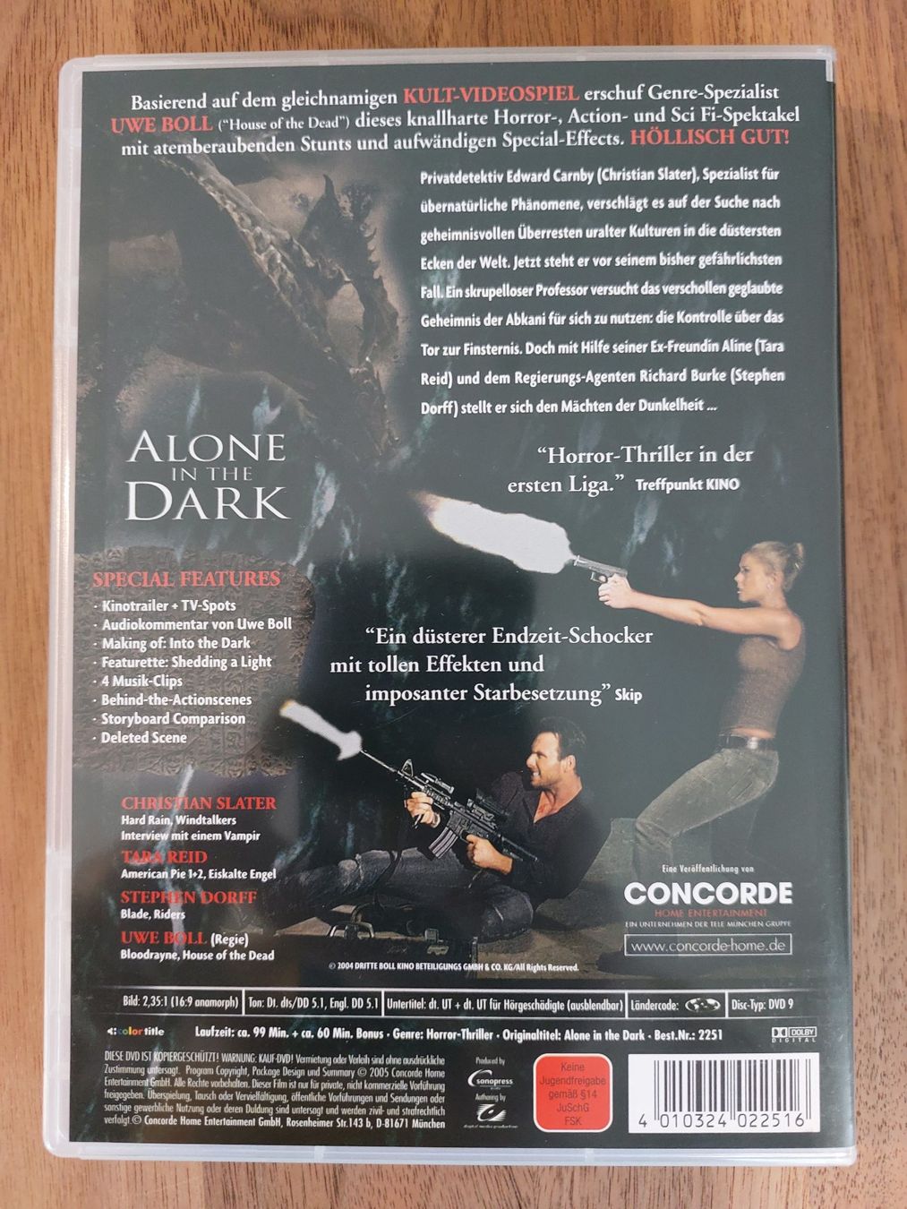 Tutti i DVDs: DVD - Alone in The Dark – Usato da Rheinfelden venduto da FilmAuktion 3
