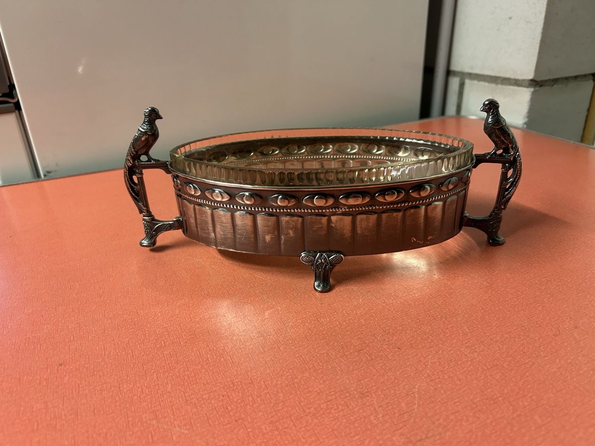 Schalen: Jugendstil Schale Glas/Silber,Versilbert ? Sehr elegant! – Gebraucht aus Lanzenhäusern von vic63