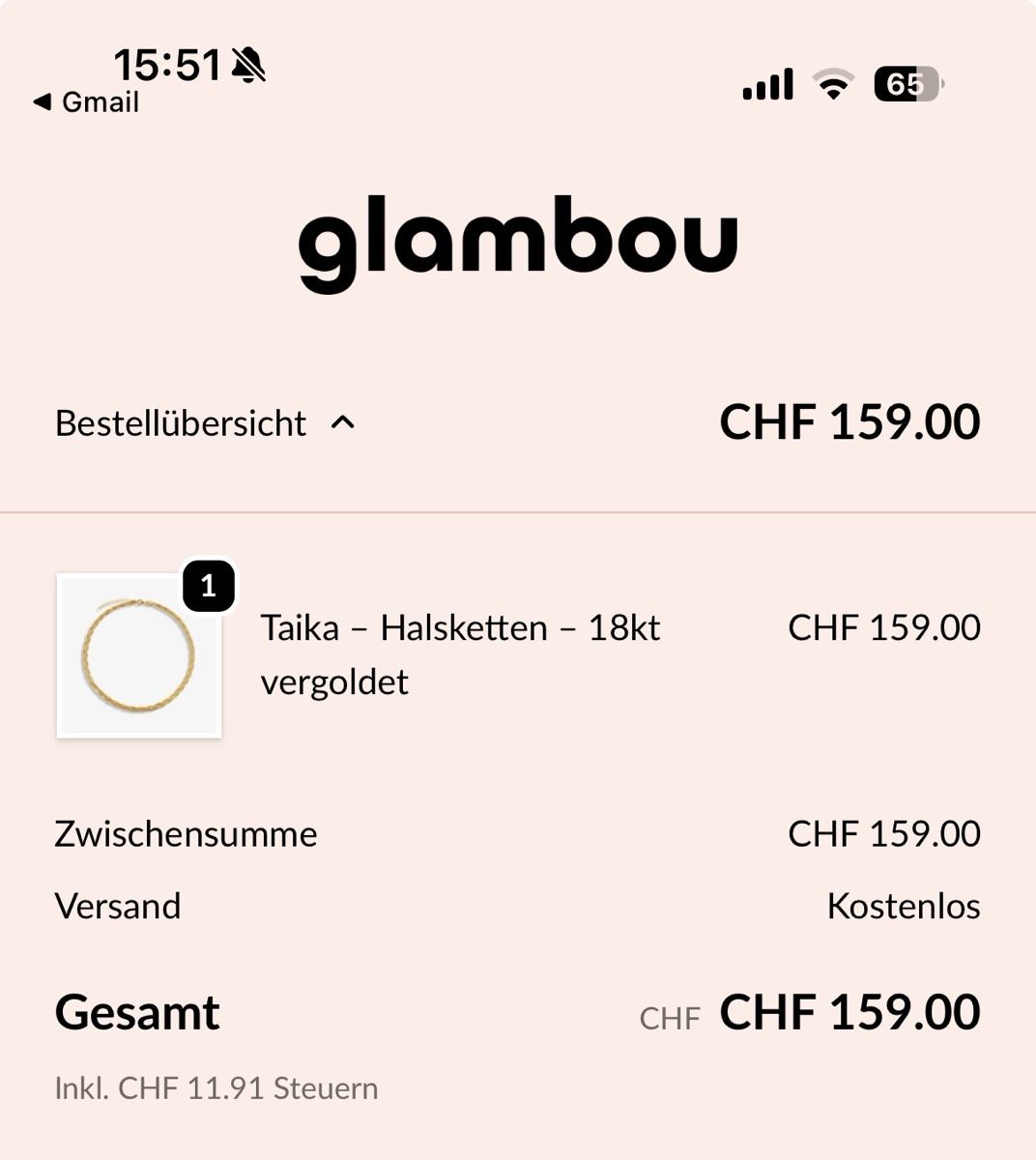 Catenine: Vergoldete 18k Kette  – Nuovo (secondo la descrizione) da Luzern venduto da Itsclaire 4