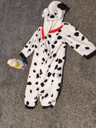 Dalmatiner Kostüm Overall Fasnacht Karneval Gr. 80