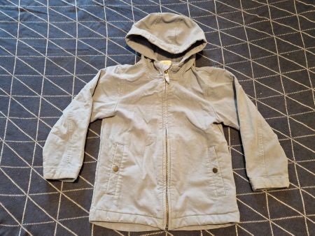 Hessnatur Softshell Jacke (Baumwolle) taubenblau 110/116 BIO